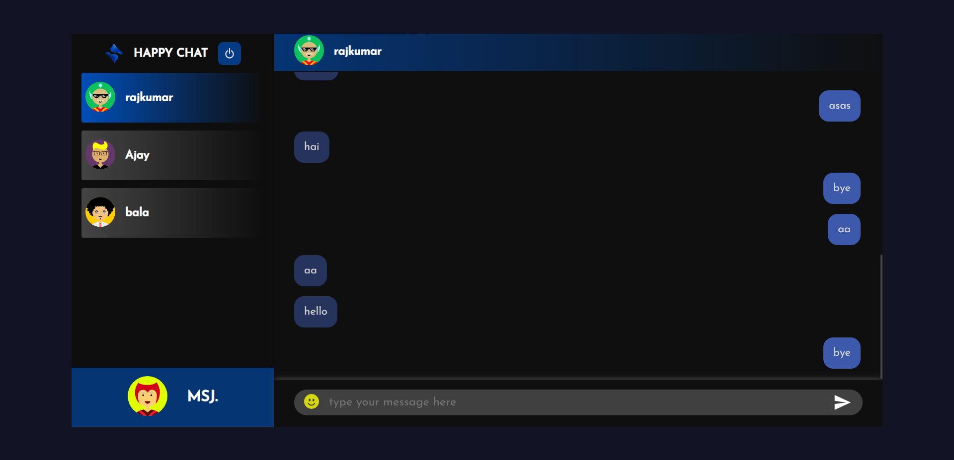 Happy Chat App